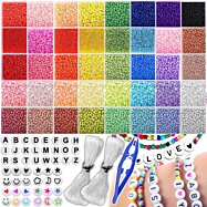 Kreativní sada korálků pro děti - 12 000 kusů s pouzdrem a doplňky, 38 mm