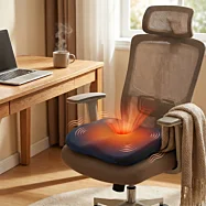 Vyhřívaný masážní podsedák s vibracemi a ventilačním otvorem