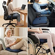 Vyhřívaný masážní podsedák s vibracemi a ventilačním otvorem