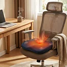 Vyhřívaný masážní podsedák s vibracemi a ventilačním otvorem