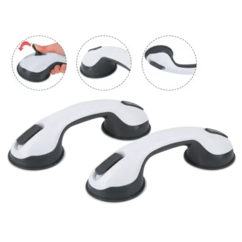 Opěrná madla s přísavkami do koupelny a WC – sada 2 ks