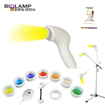 Biolampa Eifa D514 + 7 barevných filtrů + velký stojan