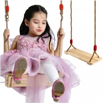 Dětská zahradní dřevěná houpačka