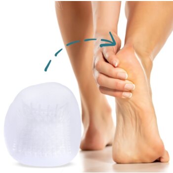 Komfortní gelové polštářky pro patní ostrohy a plantární fasciitidu, 1 pár (2ks)