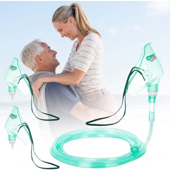 Kyslíková maska a kanyla k kyslíkovému koncentrátoru