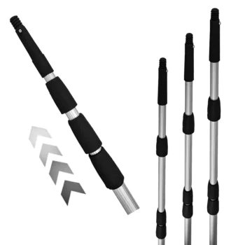 Hliníková teleskopická tyč - ometač se závitem 8m