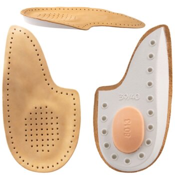 Ortopedické kožené polovložky do obuvi, Kůže