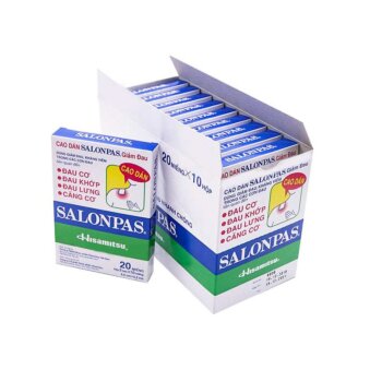 Účinná náplast Salonpas – rychlá úleva od bolesti a napětí (20 ks)