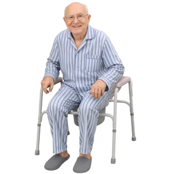 Skládací nepojízdné toaletní WC křeslo Michael RF-805, nosnost 120 kg