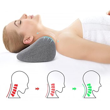 Ortopedický polštář s paměťovou pěnou na ochranu krku, Slow Rebound, 33 x 20 x 16 cm