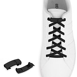 Elastické tkaničky do bot s černými magnetickými sponami Shoelaces