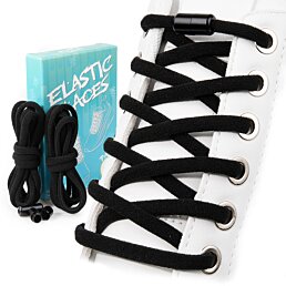 Elastické tkaničky do bot s kovovou sponou, Laces