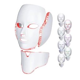LED maska 7 barev na obličej a krk – profesionální fotonová terapie pro omlazení pleti
