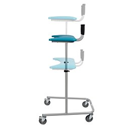 Výškou nastavitelné pojízdné chodítko s podpůrnou oporou typu ambona - 180 kg - Náhled