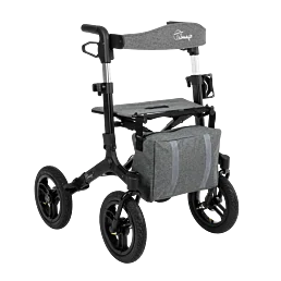 Hliníkový chodítko Ranger s nafukovacími koly a sedadlem