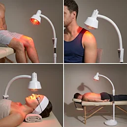 Terapeutická infračervená lampa Sollux se stojanem s časovačem a UV filtrem - 275 W - Náhled
