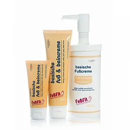 Zásaditý krém na nohy s pH hodnotou 8,0 pro diabetiky Fußfit